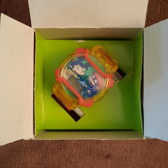 🆕️ NIB Vintage 2000 Nickelodeon Rugrats Chuckie & Kimi Chatback Watch - Picture 5 of 6